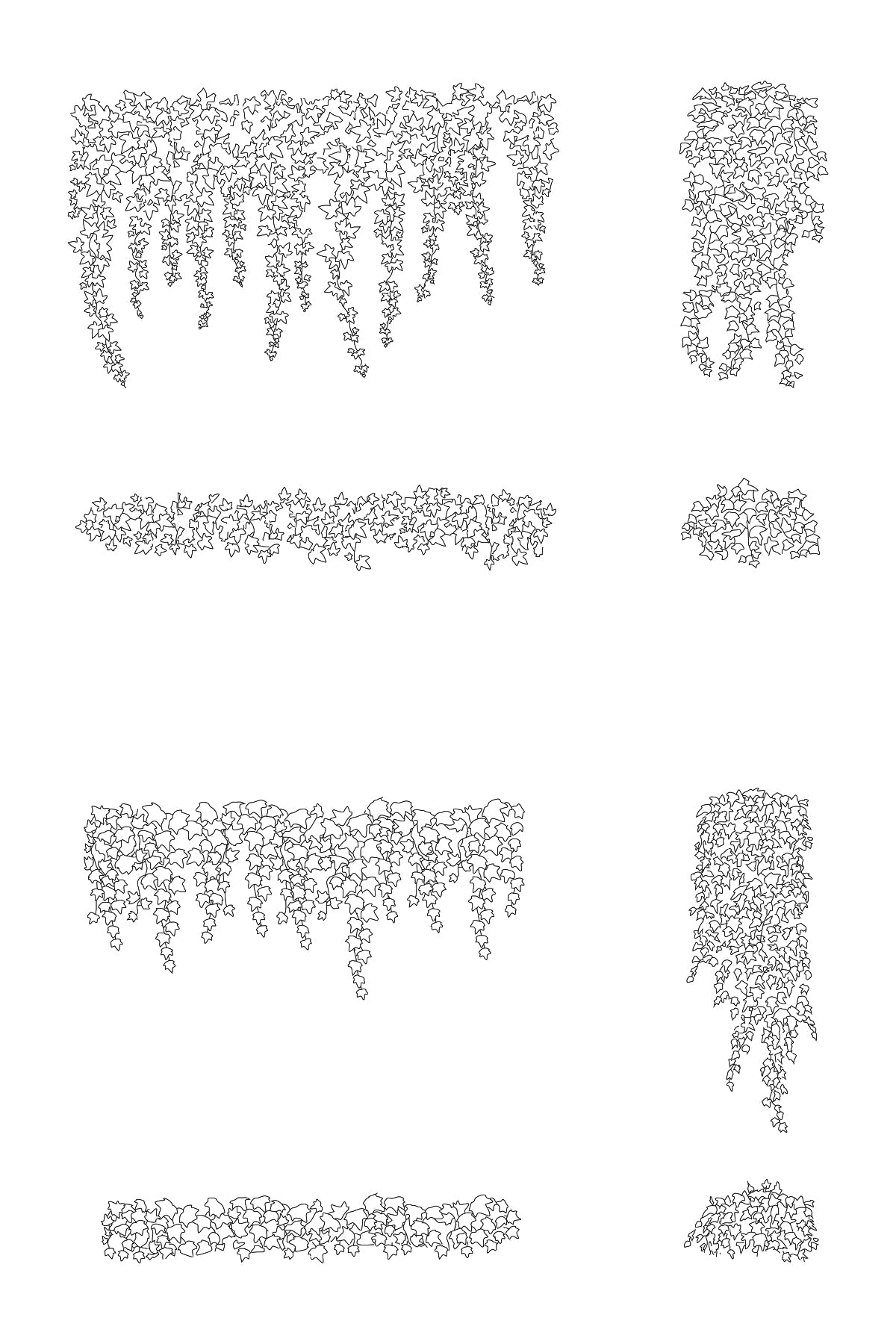 300+ Plants DWG CAD Blocks in Plan and Elevation