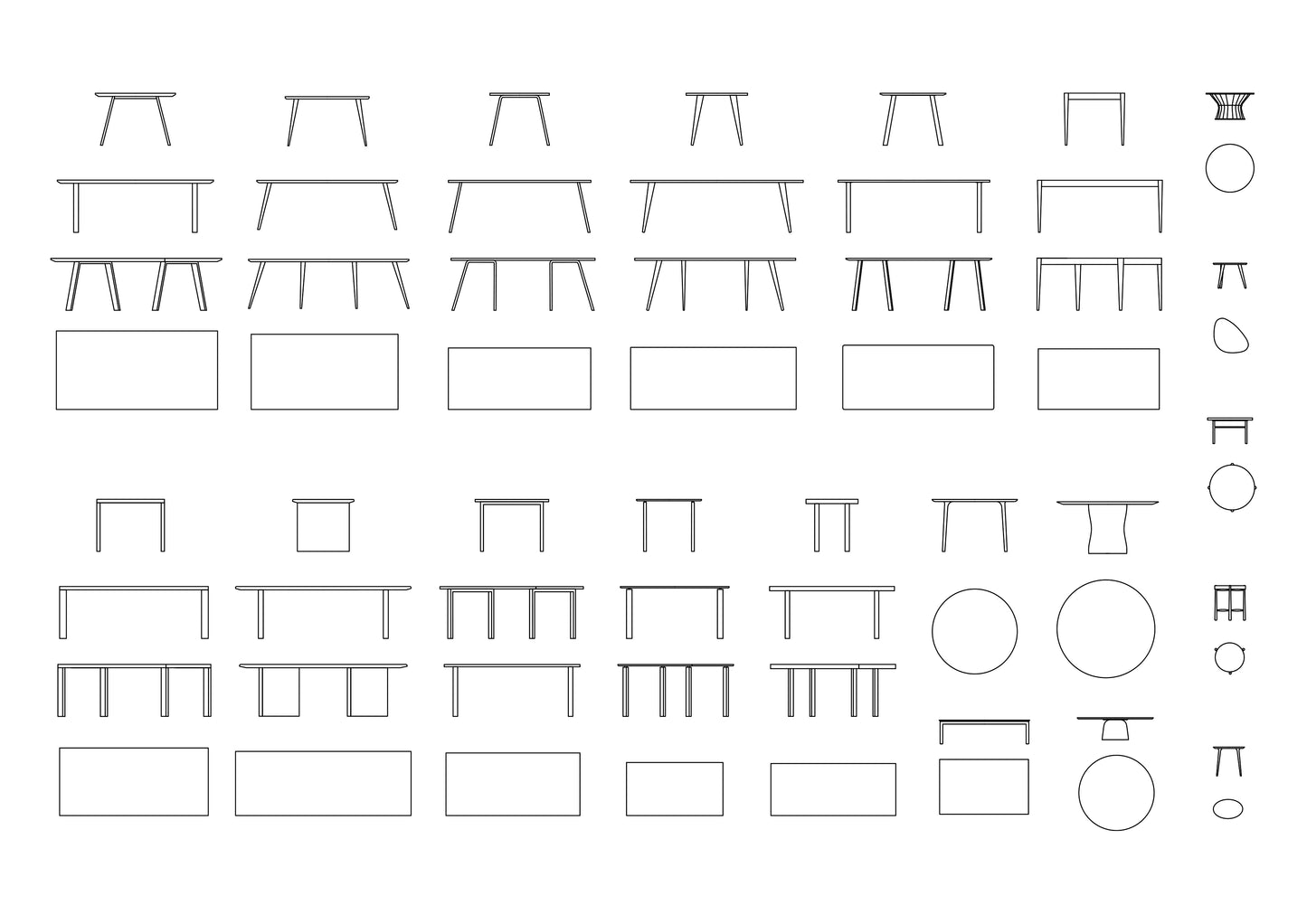 Kitchen DWG CAD Blocks in Plan and Elevation (75 Pieces)