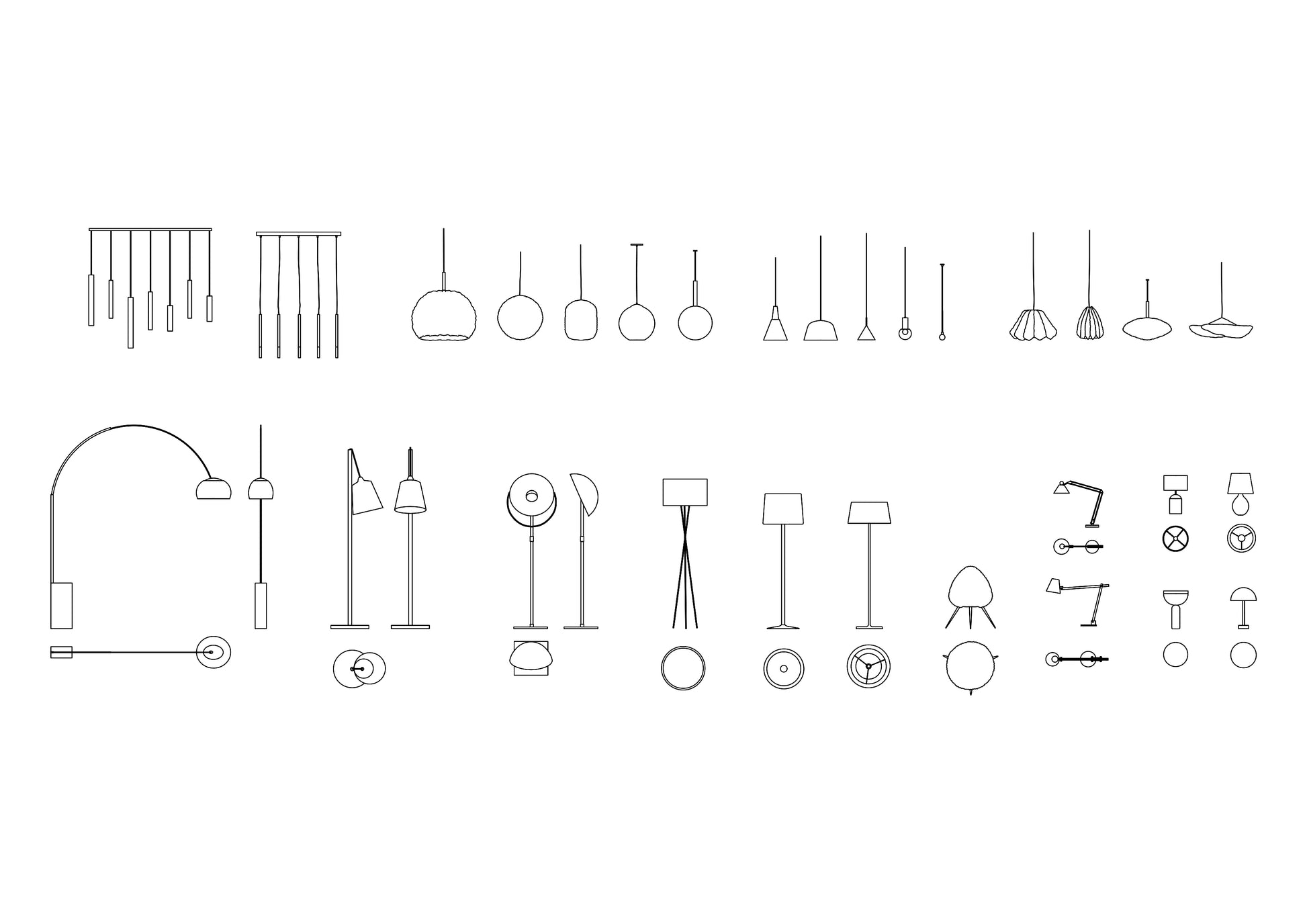 Bedroom Furniture DWG CAD Blocks in Plan and Elevation (75 Pieces ...